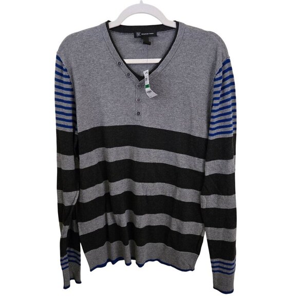 INC International Concept NWT Striped Sustainable Lightweight Sweater Size L - Picture 1 of 5